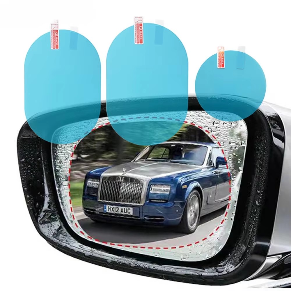 Anti Glare Car Rearview Mirror Film - 2/4 adet Evrensel Anti-Sis, Parlama Önleyici,