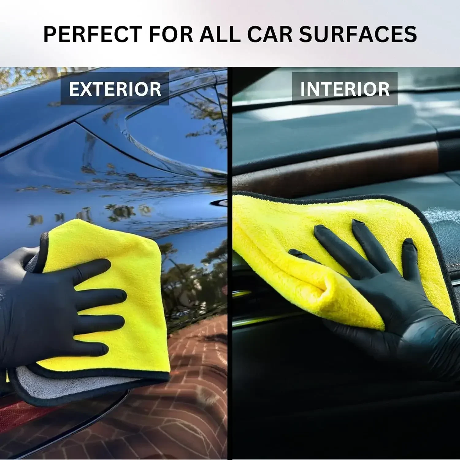 Microfiber Car Drying Towel Super Absorbent - 1/10 adet Araba Yıkama Mikrofiber Havlu