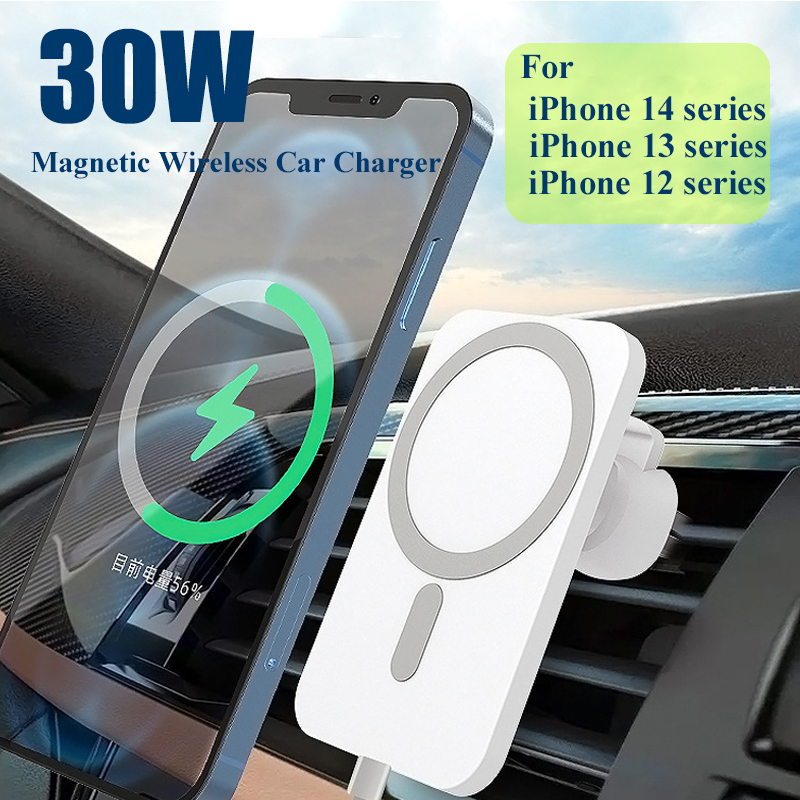 Wireless Car Charger Mount Fast Charging - Kablosuz Şarj Cihazı Manyetik Araç telefonu