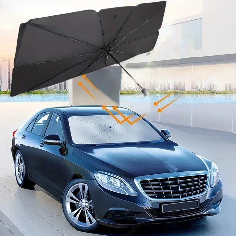 Araba ön camı güneş gölge şems - Car Sunshade Windshield Umbrella Foldable incelemesi ve fiyatı